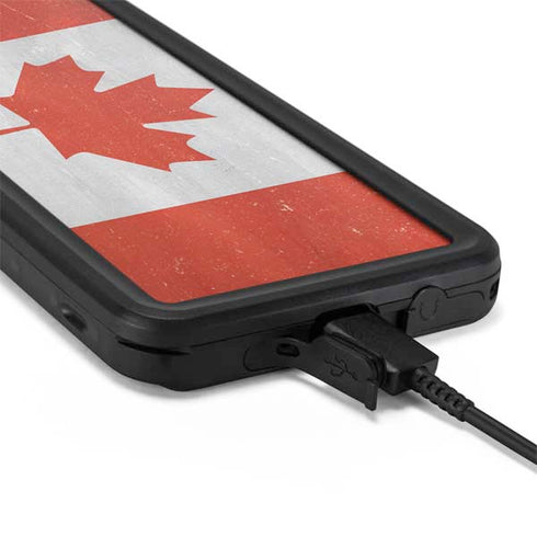Canada Flag Distressed Galaxy S20 Plus Waterproof Case